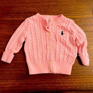 Ralph Lauren baby cable knit sweater
